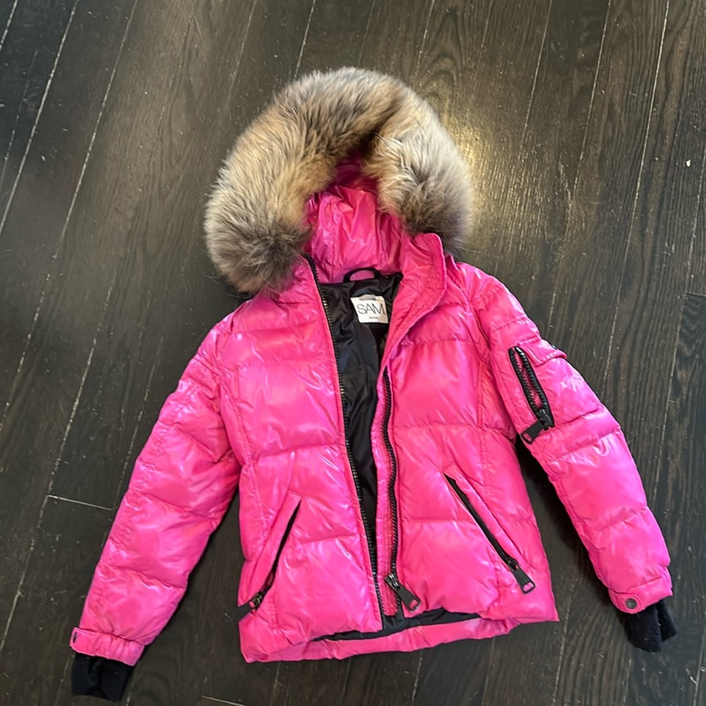 SAM. Girls Hooded Down Puffer Jacket